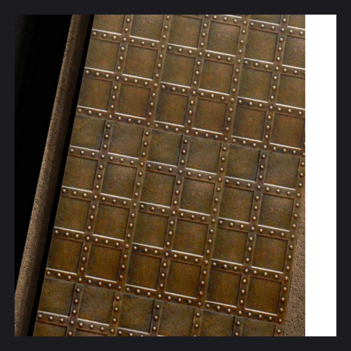 Riveted Bronze Grid
