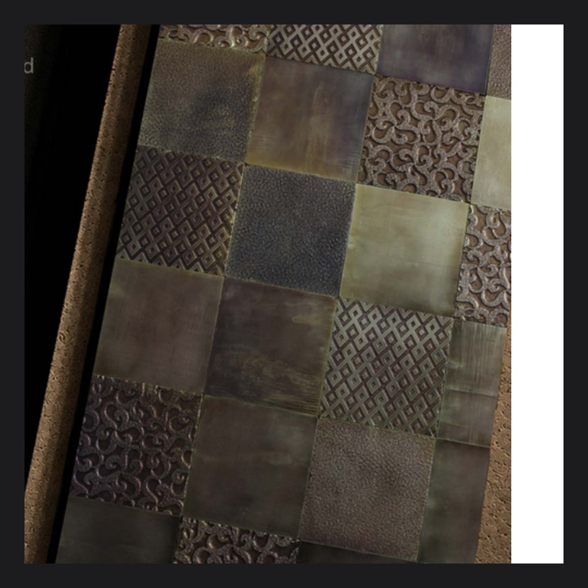 Textured Bronze Patchwork